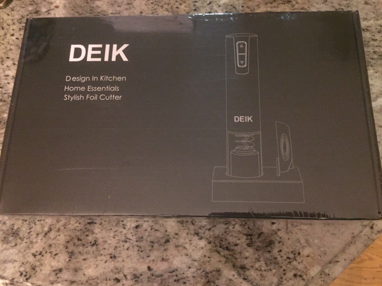 Deik Electric Wine Opener Kit Cordless Electric Corkscrew & Foil Cutter
