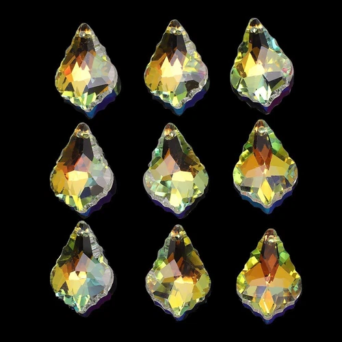 Multi Shape Crystal Charms - AB Color Glass Beads Jewelry Making Pendants 20Pcs - Picture 63 of 65