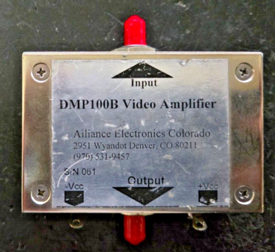Alliance Electronics Col. DMP100B Video Amplifier 18dB@500 MHz 14DB@900 TESTED!!