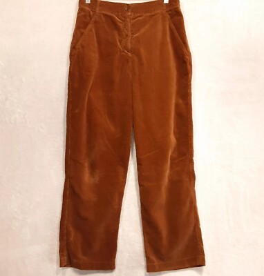 ASPESI Womans Wide Leg Corduroy Trousers Sz.42/Inseam 27''/Brown-Cotton-Pants