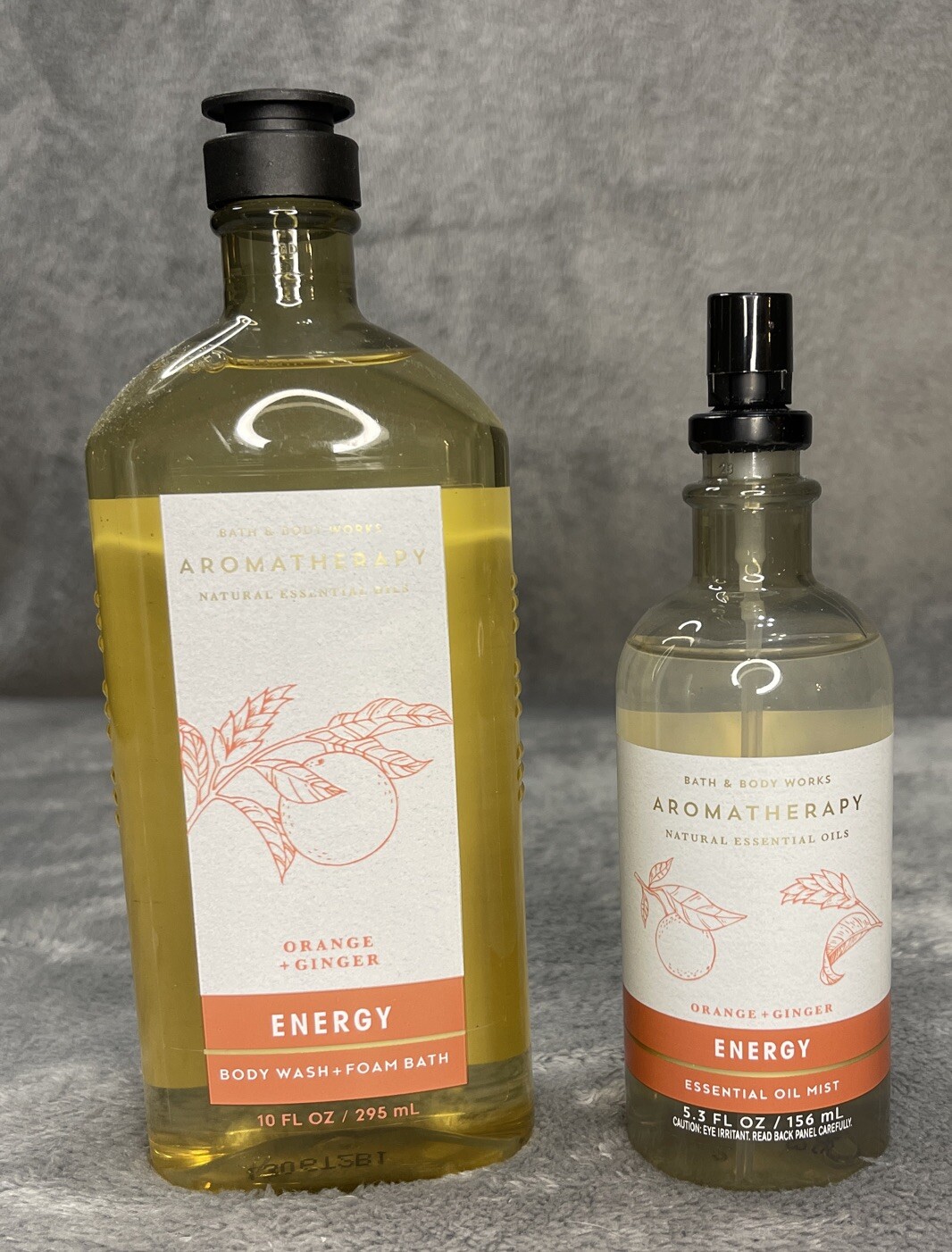 Bath & Body Works Orange Ginger Aromatherapy Body Wash Foam Bath Mist