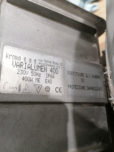 400W Faro Proiettore Kroma Tecnolight Srl VARIALUMEN 400 High Bay 22" Reflector - Foto 6 di 6