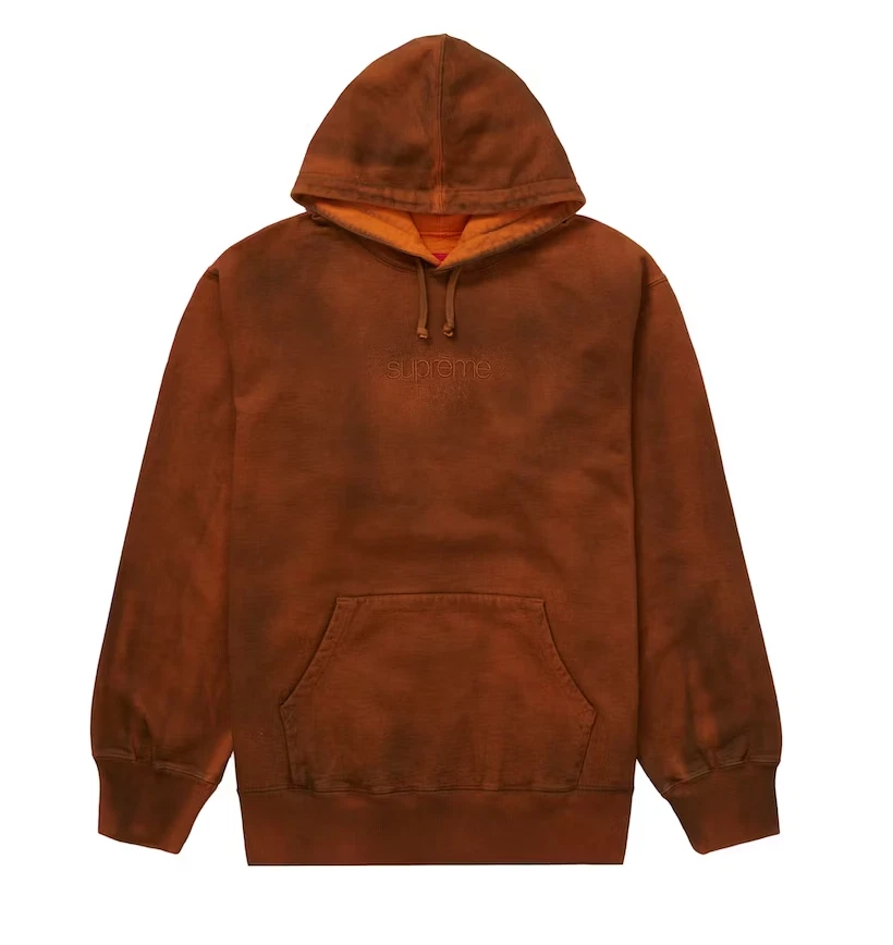 Supreme Spray Sweat à capuche orange (FW20SW80) Taille Large