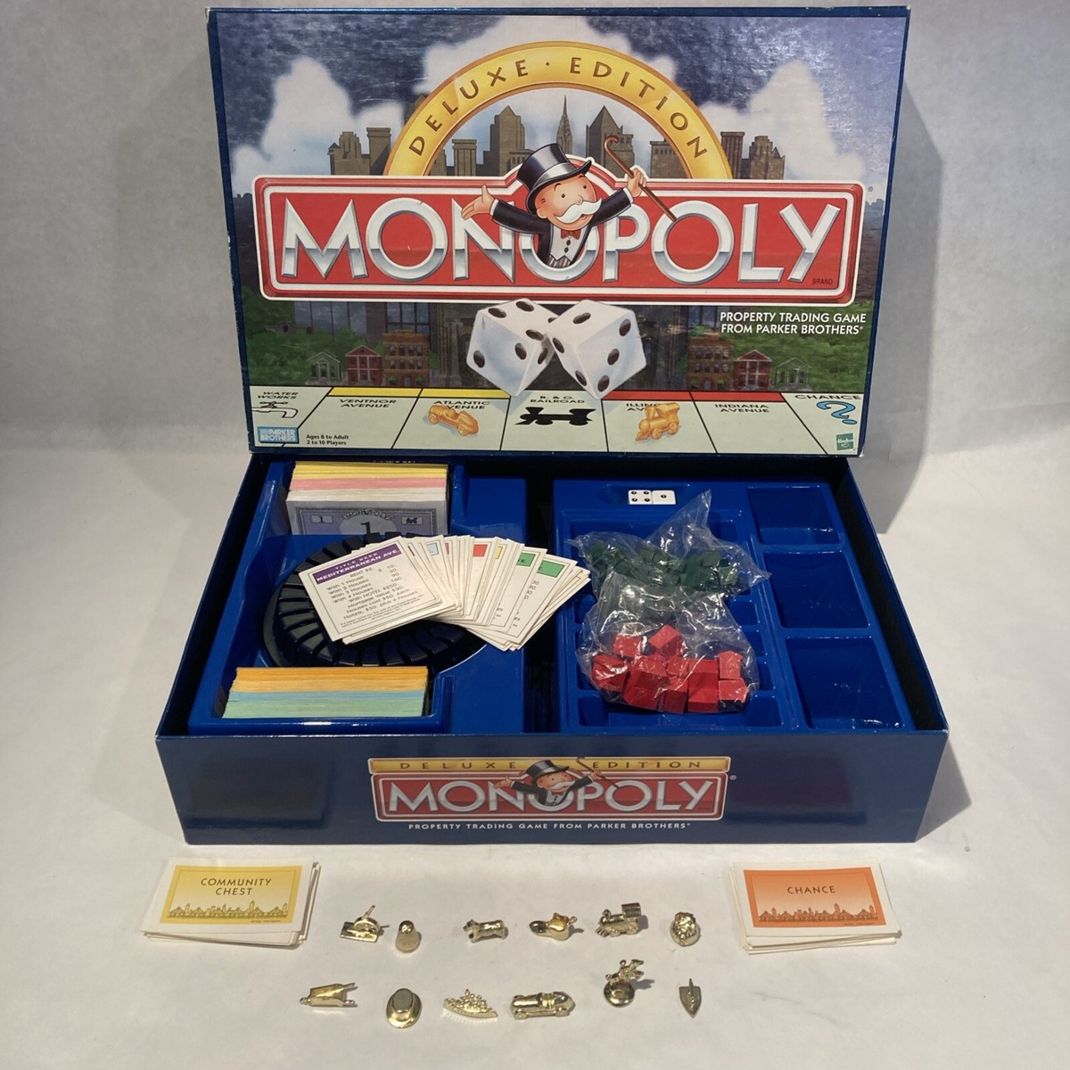 モノポリー　確認用 Monopoly Deluxe Edition Game Complete Parker Brothers Gold Tokens