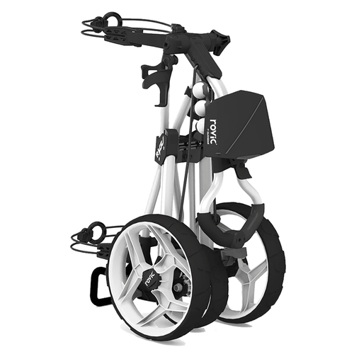 CLICGEAR ROVIC RV3J JUNIOR GOLF TROLLEY / GOLF PUSH CART / WHITE +FREE GIFTS - Picture 4 of 6