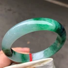 Certified Natural Grade AAA Ice Burmese Green Jade jadeite bracelet bangle 58MM