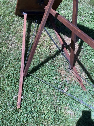 Antique RID JID Wooden Ironing Board Folding Table Primitive 55"x14.5"x31.5” - Picture 10 of 12