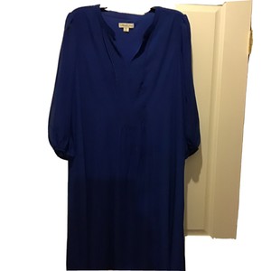 royal blue sheer top