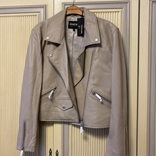 Firetrap Leather Jacket Ladies Size L