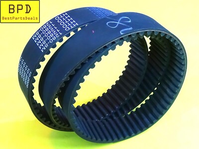 30 mm Width 160 Teeth Synchro Power Drive Timing Belt D&D HTD 1280-8M