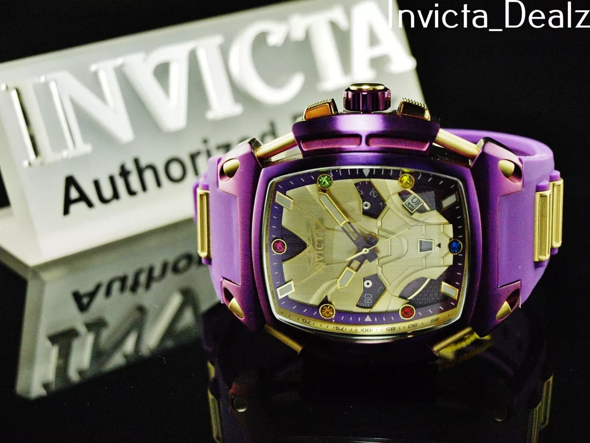 Purple and online gold invicta watch