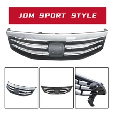 For Honda Accord 2011-2012 Radiator Bumper Grille Front Upper Chrome Grill