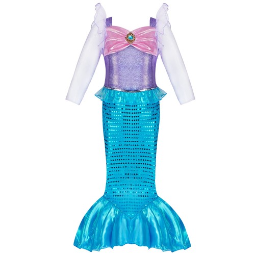 Spooktacular Creations klassisches Meerjungfrau Kleid, Perücke, Haarband Kind Größe Small - Bild 2 von 7