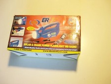 ER Emergency 6NWB Solar/Hand-Crank Powered Radio w LED Flashlight