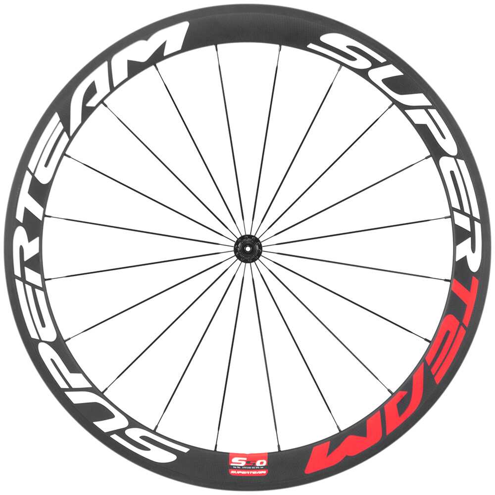 50mm Carbon wheelset 700C Clincher Superteam Road Bike Rim Brake