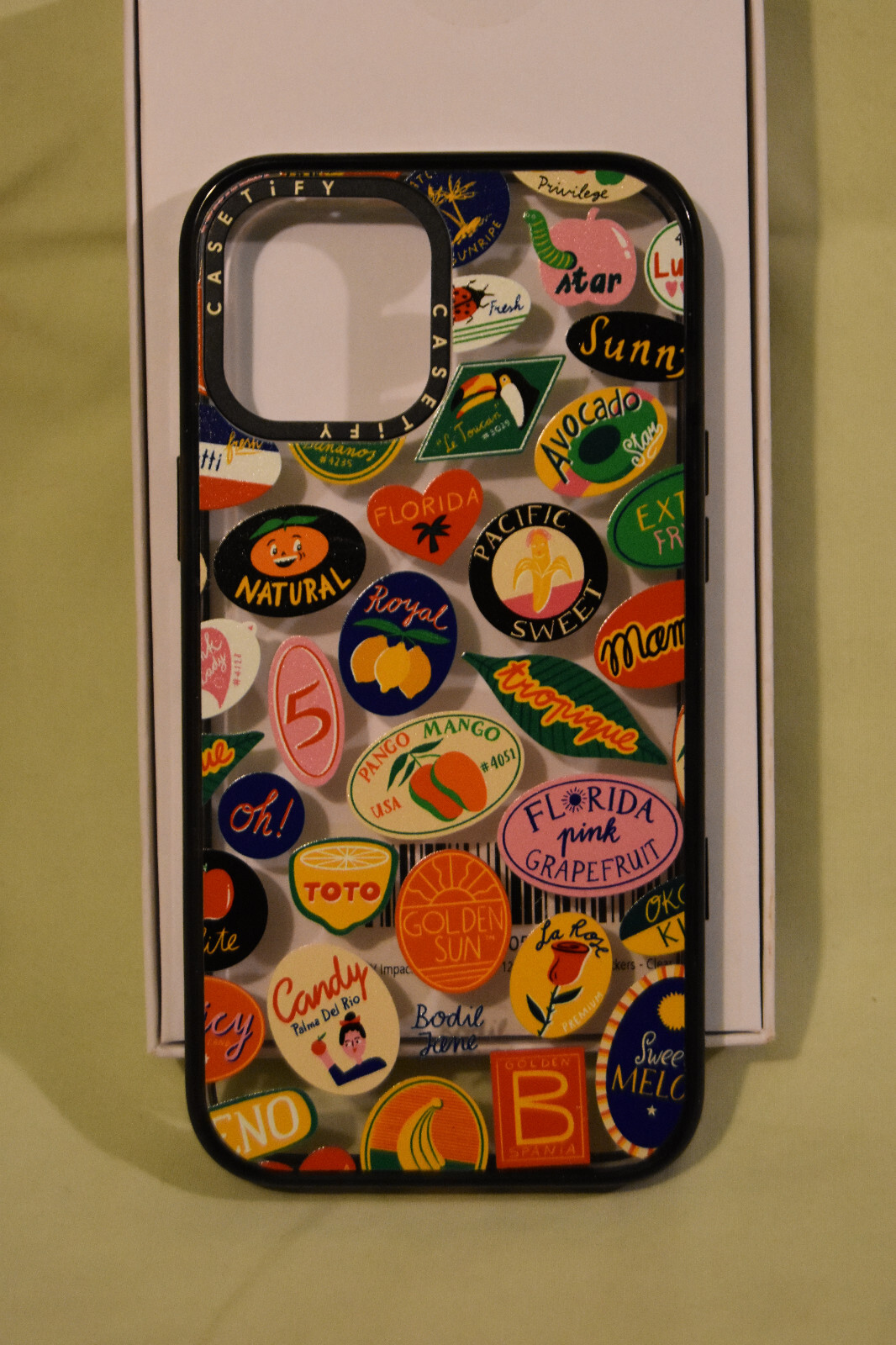 Casetify iPhone 12 Pro Max Fruit Stickers Protective Case-image