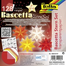 folia Faltblätter Bascetta-Stern 75 x 75 mm ...
