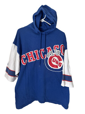Chicago Cubs vintage hooded t shirt jersey Apex one USA size Mens L short sleeve