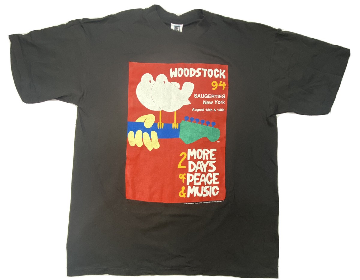 90s Woodstock 94 Tシャツ made in USA Authentic Vintage Woodstock '94 1994 T Shirt Music Festival New XL
