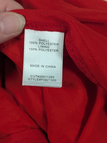 Premier Amour - Women's - Red Romper Shorts - Size: 6 - Picture 6 of 14