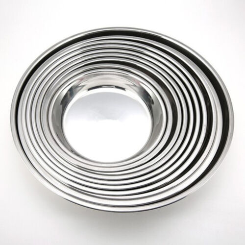 Cake Baking Pan Stainless Steel Dish Plate Metal Deep Plates - Picture 1 of 16