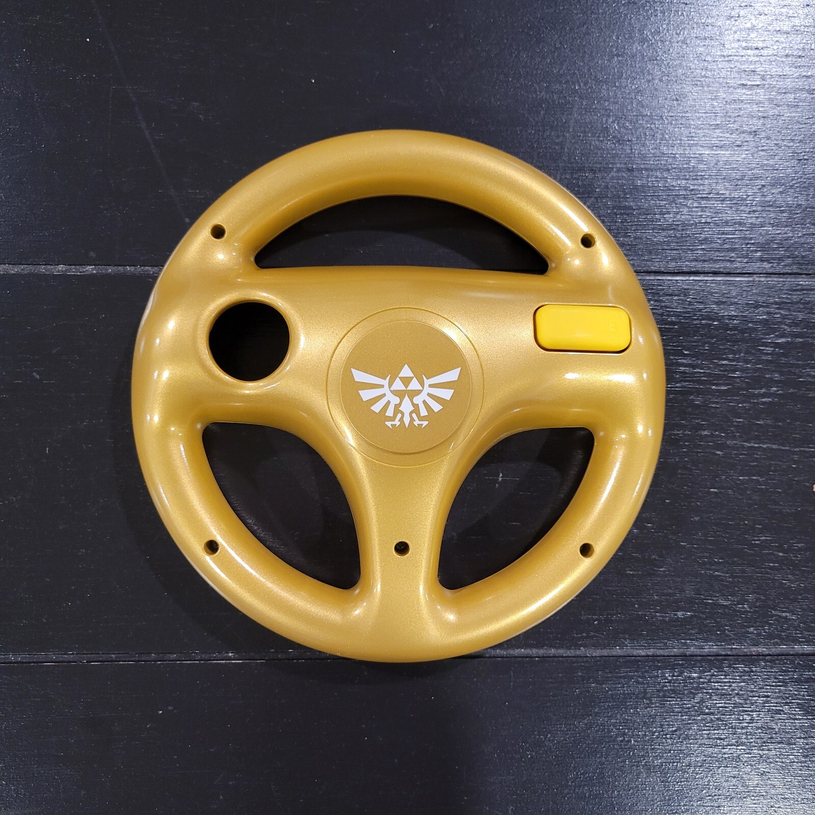 Wii Golden Steering Wheel Mario Kart Hori Legend Of Zelda Gold