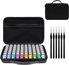 Model Paint Storage Case for Testors Paints, Paint Organizer Bag Holds 60 Bot...