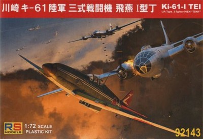 RS Models 92143 1:72 Kawasaki Ki-61-I tei 3 Decal Varianten