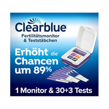 Clearblue Kinderwunsch Fertilitätsmonitor + Nachfüllpackung, 1 Touchscreen-Monit