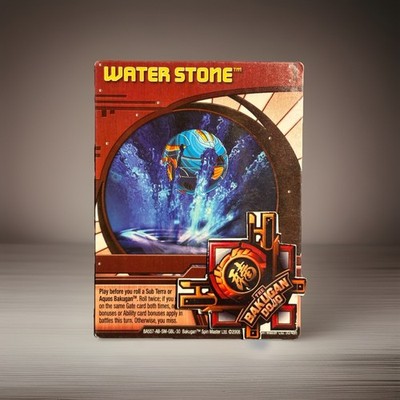 Bakugan Water Stone Red  Ability Card 30/48n Aquos Elico New Vestroia