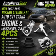 Engine Motor Trans. Mount 4pcs. Fit 2007-2012 Nissan Altima 2.5l Fit Auto Cvt.