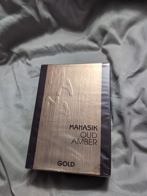 Manasik  OUD AMBER BLEU Eau De Parfum Natural Spray 100ml Gold