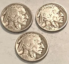 Three  (3) 1927 P  Buffalo Nickel s MIXED GRADES NO RESERVE  *J1964