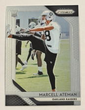 2018 Panini Prizm Rookie Card #288 Marcell Ateman Oakland Raiders. rookie card picture