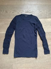 NIKKIE Holland Mode edler Damen Pullover Strickpullover Navy Blau  Gr. 40 38 L M