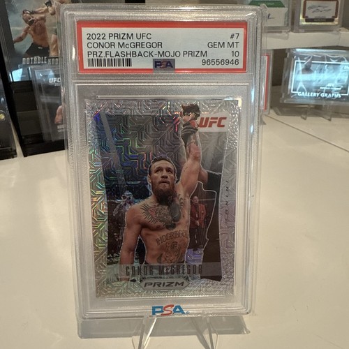 2022 Panini Prizm UFC Conor McGregor Flashback Mojo Prizm #4/25 PSA10
