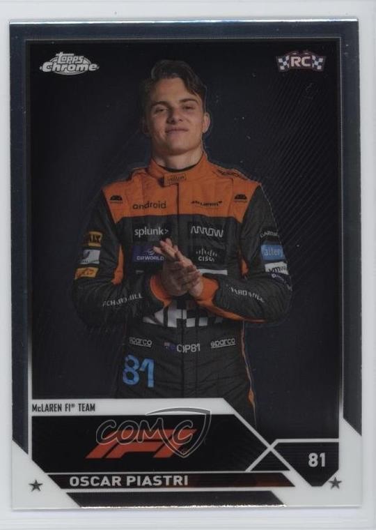 2023 Topps Chrome Formula 1 F1 Drivers Oscar Piastri #40 f0l