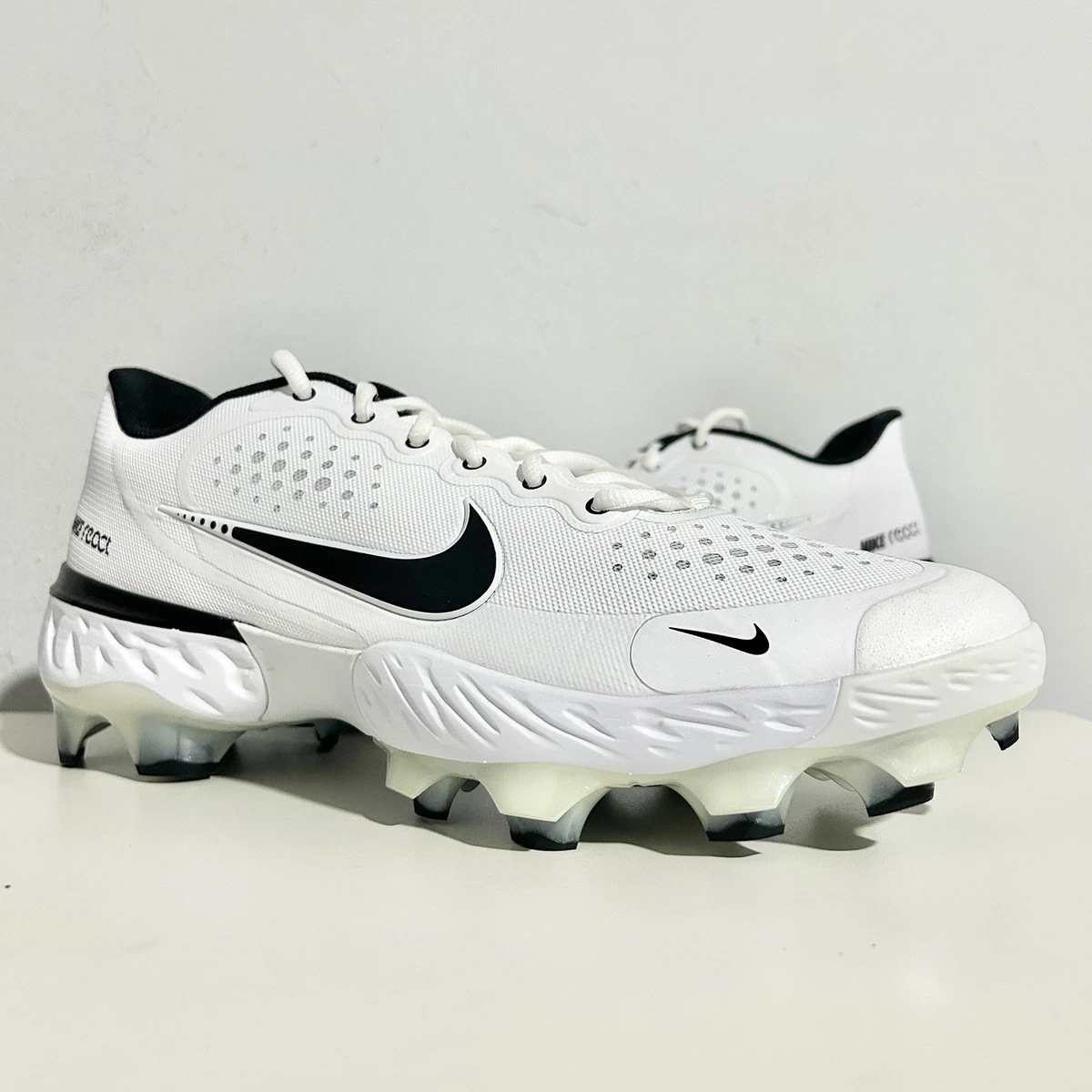Nike Alpha Huarache Elite 3 Low White Black | eBay