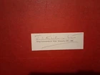 WW2 RAF BATTLE OF BRITAIN HURRICANE PILOT   PENCIL  SIGNED CARD