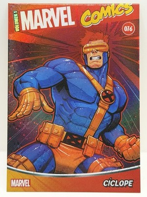 Cyclops-Ciclops Scott Summers 2022 Marvel Comics Prisma Red Holo Card No. 076