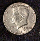 1964 Kennedy Half Dollar Silver 90% US Coin Philadelphia Mint No Mint Mark