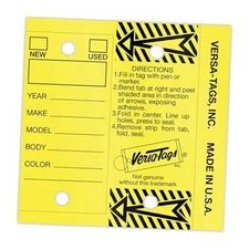 Self Laminating Self Protecting Versa Tags Key Tags with Rings (250 per Box) 