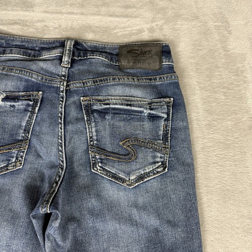 Silver Jeans Aiko Bootcut Damen Größe 27x31 (29x31) Denim Blau Jeans Stretch - Bild 11 von 11