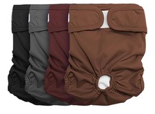 Reusable Female Dog Diapers for Small Dogs 4 Pack Easy Absorbent Size XS NEW