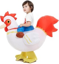 Inflatable Chicken Costume Toddler Boys Girls Blow Up Ride On Rooster Cosplay...