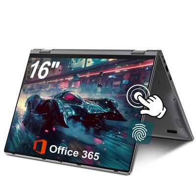Jumper 2-in-1 Laptop 16'' 16GB+640GB Fingerprint-Sensor Beleuchtet-Tastatur