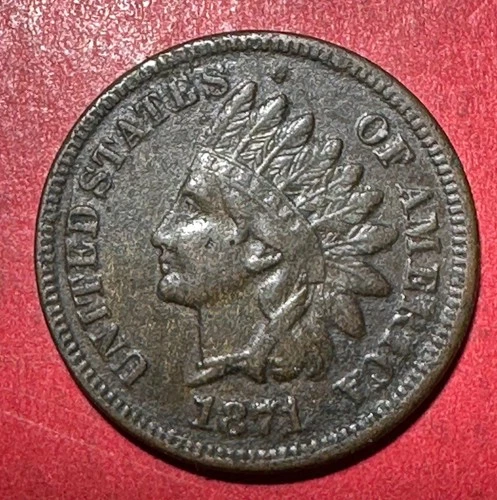 1871-P Indian Head Cent — photo from another recent sale