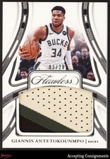 2023-24 Panini Flawless #2 Giannis Antetokounmpo GAME-USED PATCH 02/20 BUCKS