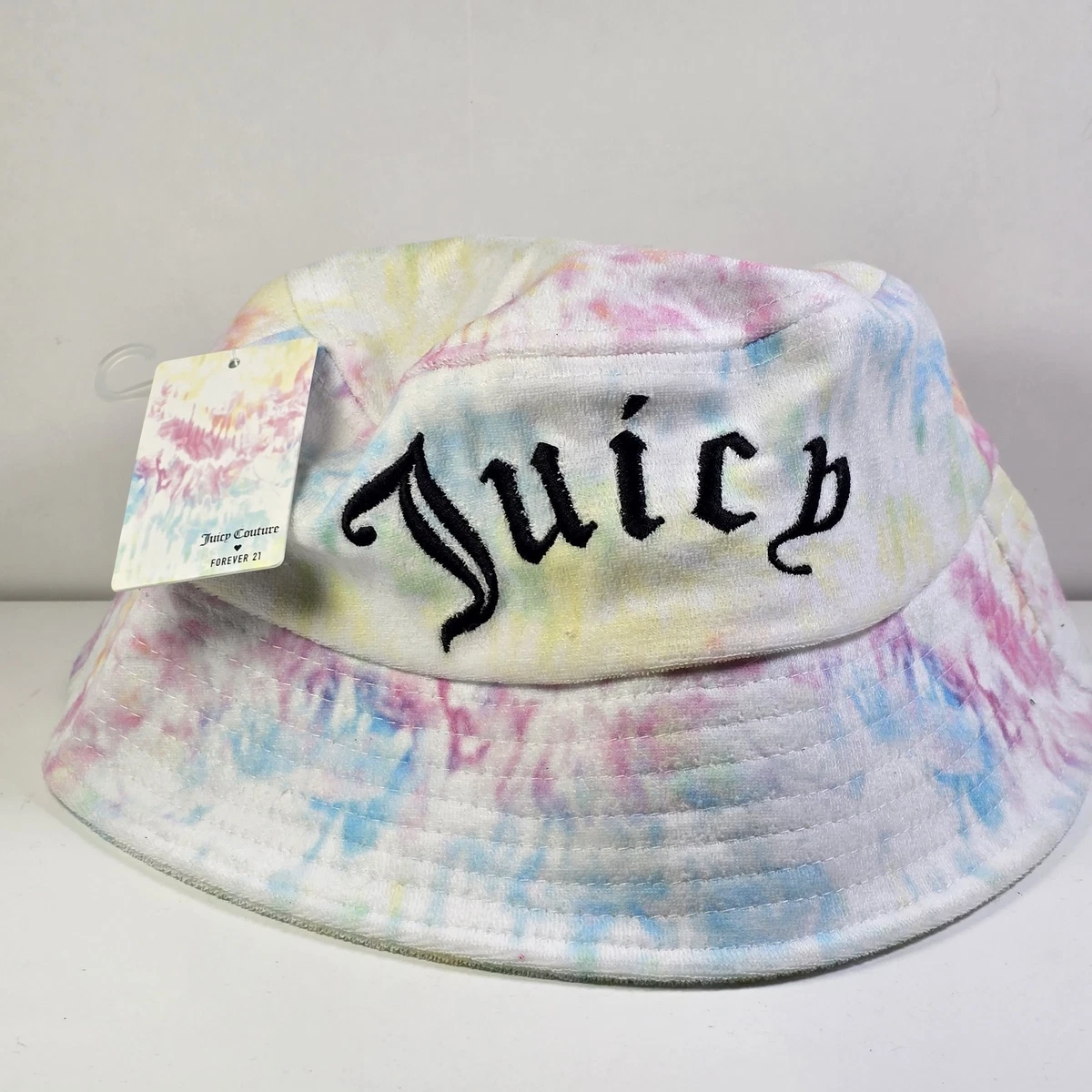 Juicy Couture Pink Wool Blend Bucket Hat Embroidered Crown Hearts Y2K Vintage NWT Y2K Vintage Juicy Couture Vivid Hot Pink | Mercari main image 3