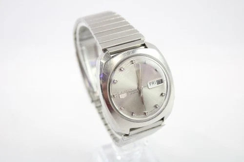 Vintage Seiko 5 Crosshair Dial Automatic Watch Ref 6119-7083 Working